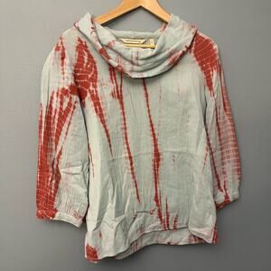 Soft Surroundings Tie-Dye Cowl Neck Top